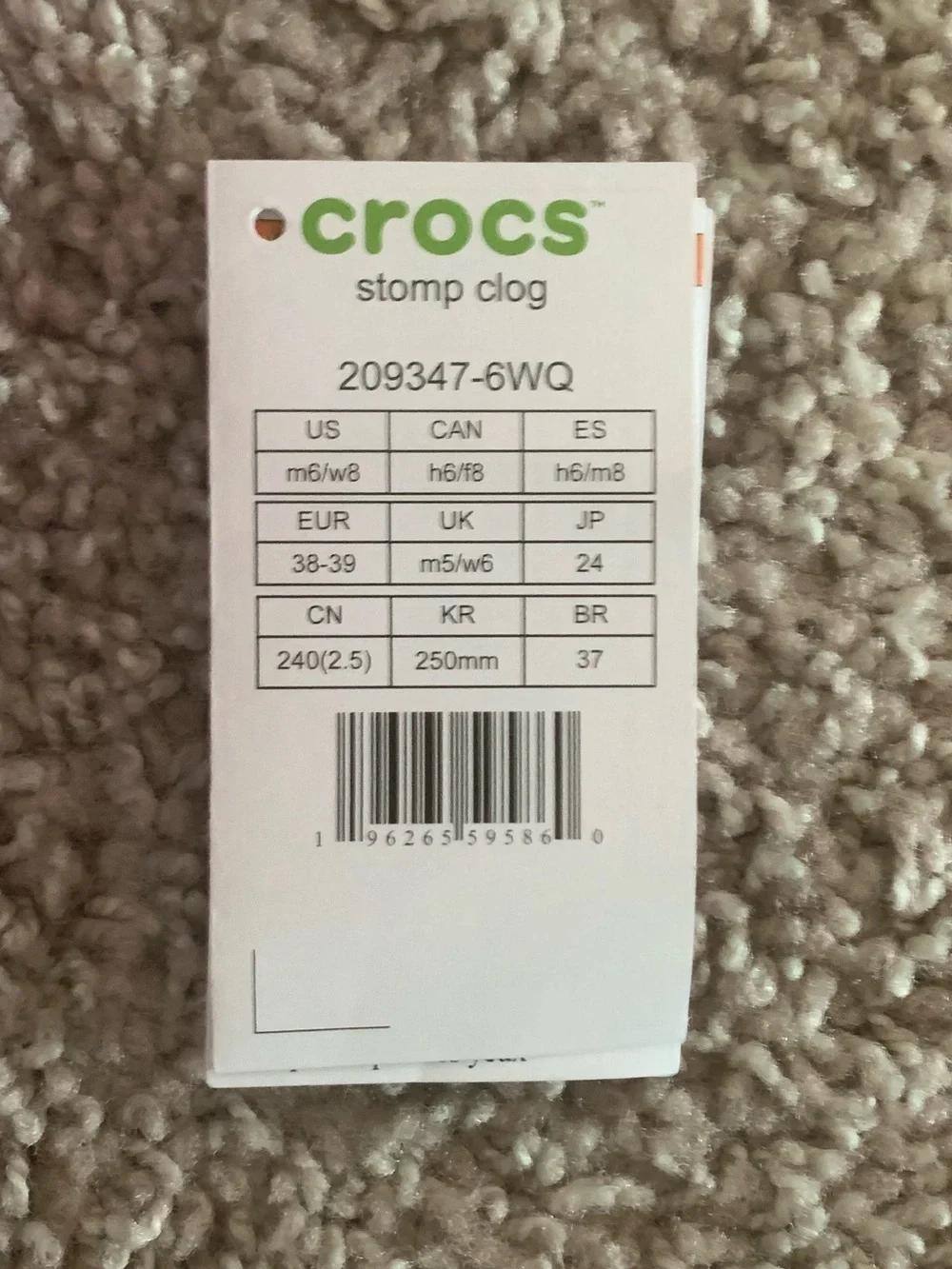 NWT Crocs Pink Bubble Stomp Clog